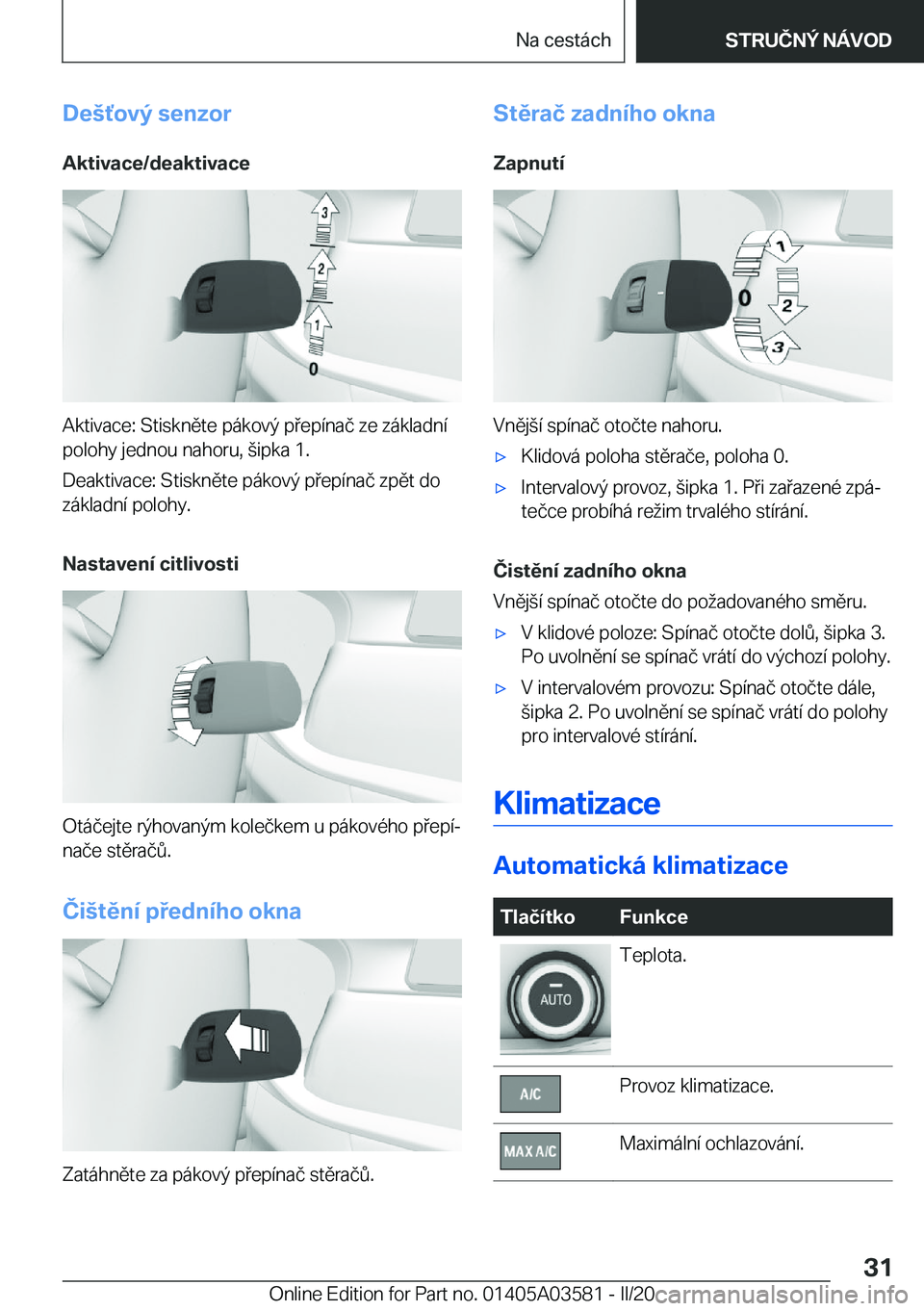 BMW X3 PLUG IN HYBRID 2020  Návod na použití (in Czech) �D�e	,�o�v�