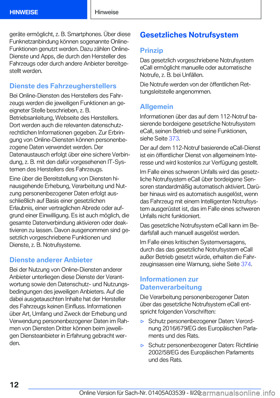 BMW X3 PLUG IN HYBRID 2020  Betriebsanleitungen (in German) �g�e�r�