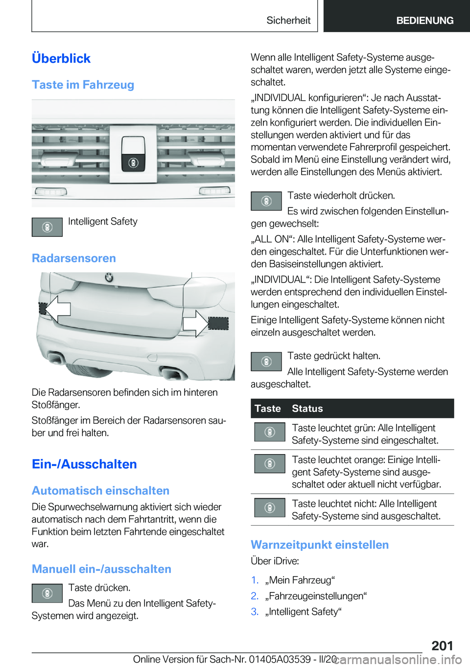 BMW X3 PLUG IN HYBRID 2020  Betriebsanleitungen (in German) �