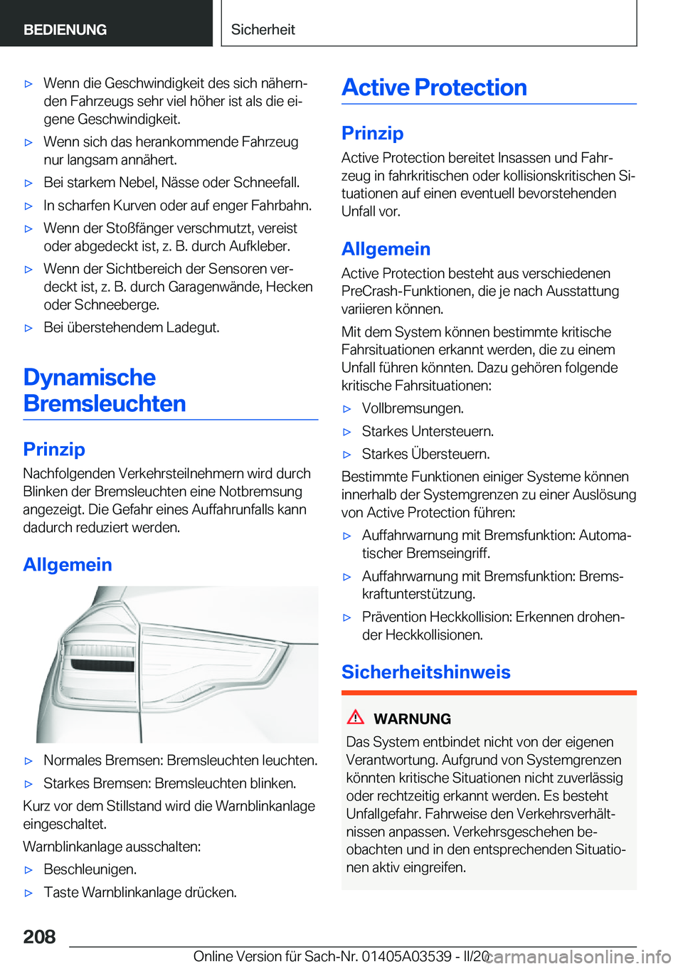BMW X3 PLUG IN HYBRID 2020  Betriebsanleitungen (in German) x�W�e�n�n��d�i�e��G�e�s�c�h�w�i�n�d�i�g�k�e�i�t��d�e�s��s�i�c�h��n�