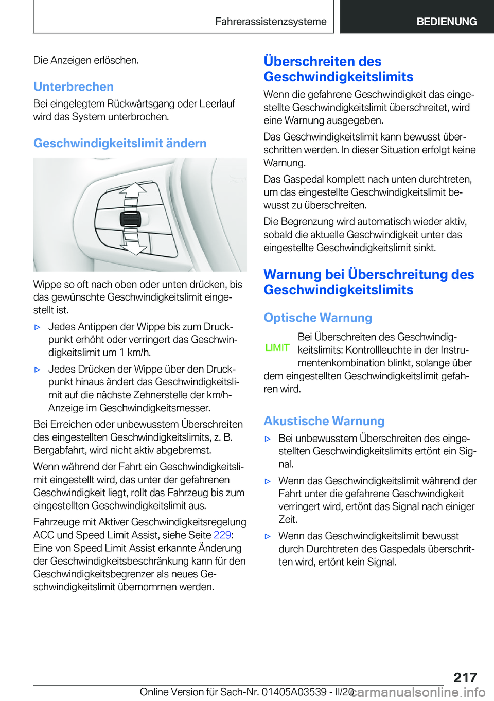 BMW X3 PLUG IN HYBRID 2020  Betriebsanleitungen (in German) �D�i�e��A�n�z�e�i�g�e�n��e�r�l�