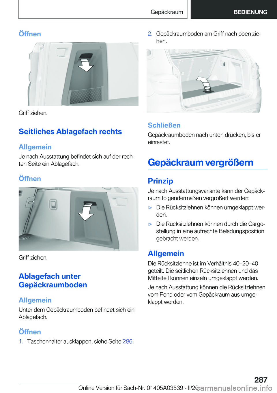 BMW X3 PLUG IN HYBRID 2020  Betriebsanleitungen (in German) �