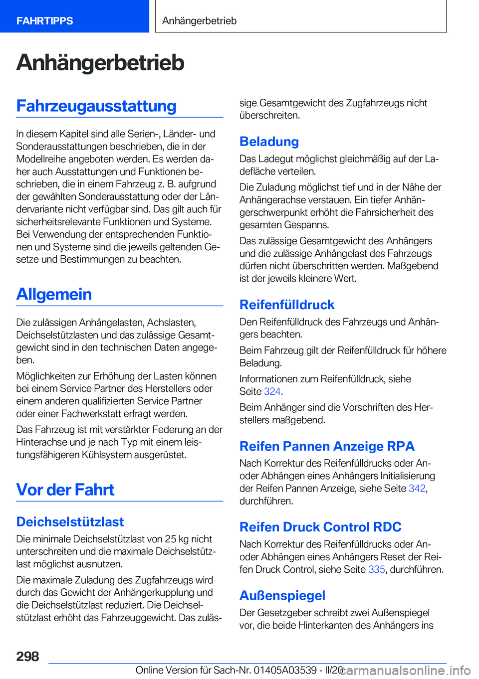 BMW X3 PLUG IN HYBRID 2020  Betriebsanleitungen (in German) �A�n�h�