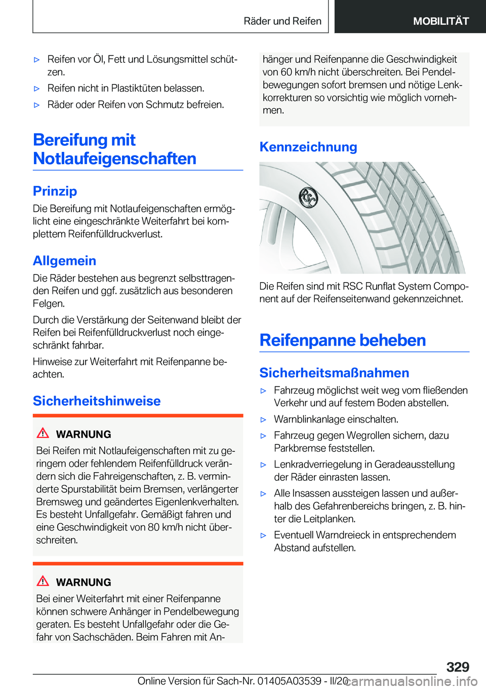 BMW X3 PLUG IN HYBRID 2020  Betriebsanleitungen (in German) x�R�e�i�f�e�n��v�o�r��