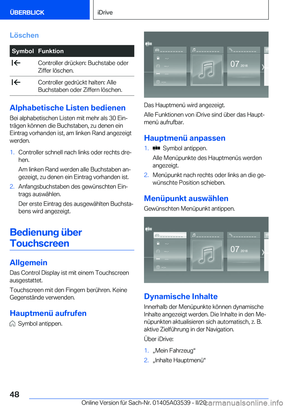 BMW X3 PLUG IN HYBRID 2020  Betriebsanleitungen (in German) �L�