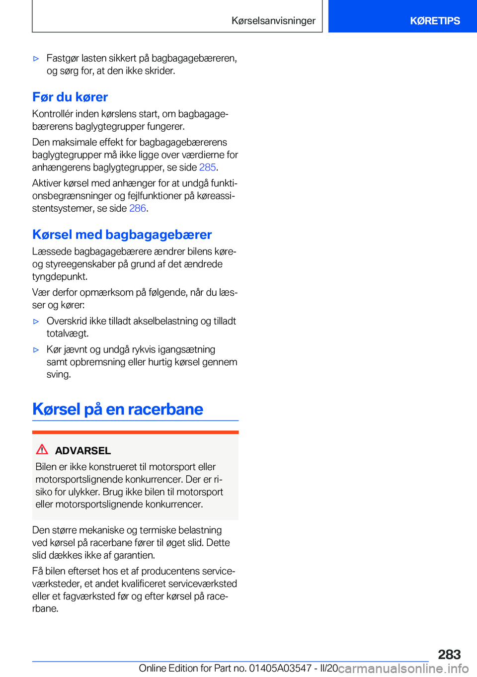 BMW X3 PLUG IN HYBRID 2020  InstruktionsbØger (in Danish) 'x�F�a�s�t�g�