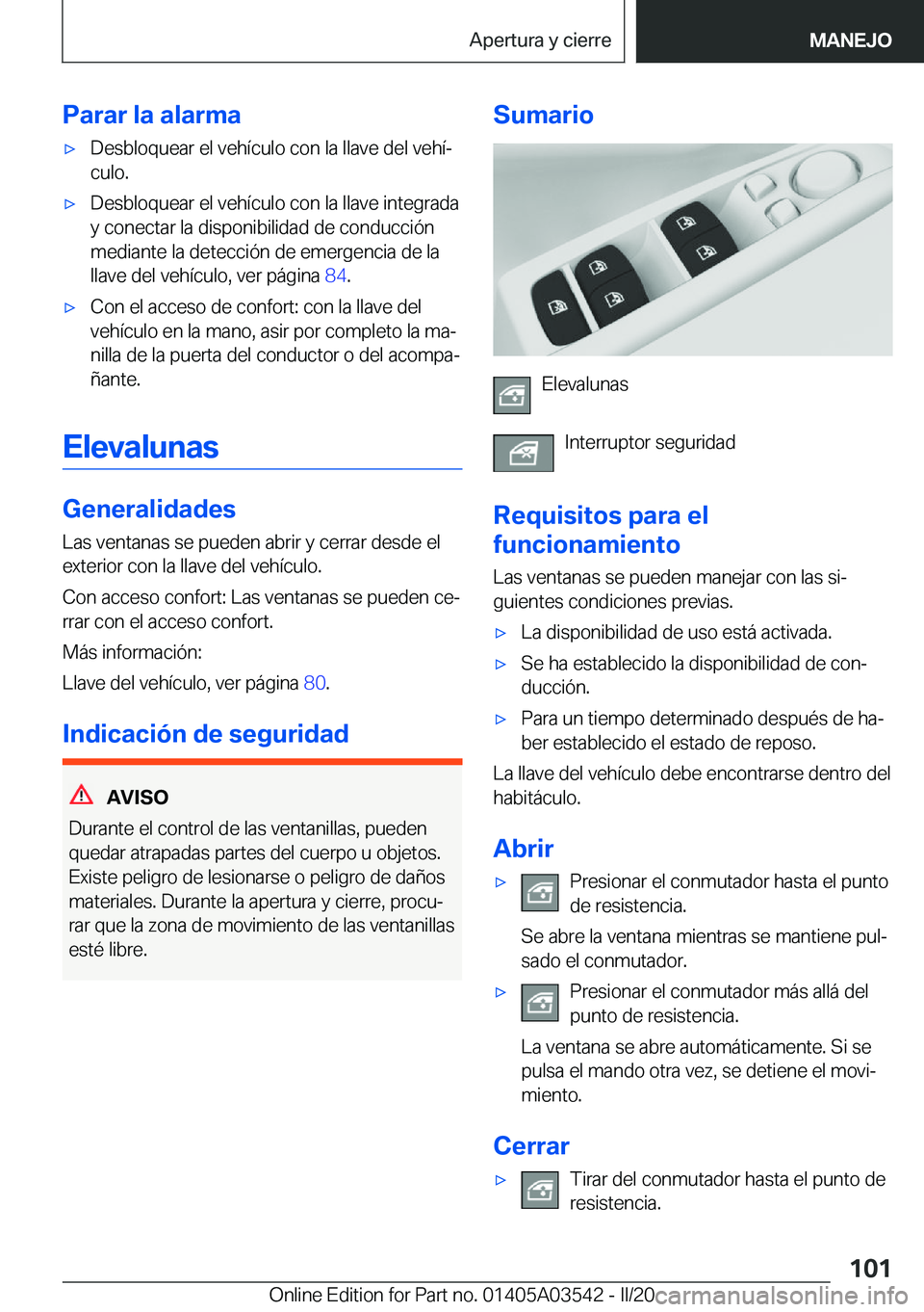 BMW X3 PLUG IN HYBRID 2020  Manuales de Empleo (in Spanish) �P�a�r�a�r��l�a��a�l�a�r�m�ax�D�e�s�b�l�o�q�u�e�a�r��e�l��v�e�h�