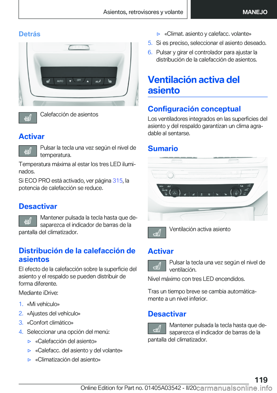 BMW X3 PLUG IN HYBRID 2020  Manuales de Empleo (in Spanish) �D�e�t�r�