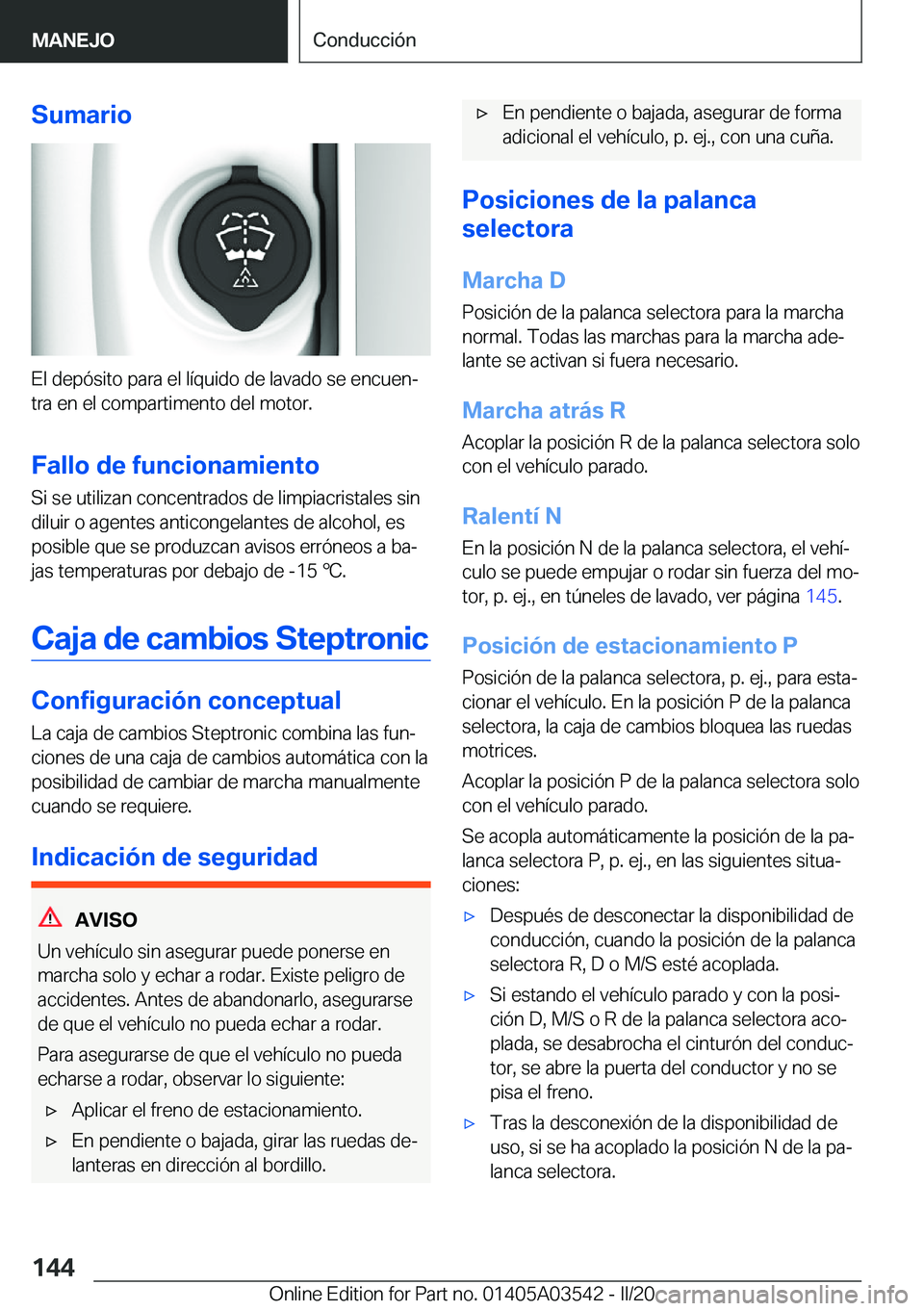 BMW X3 PLUG IN HYBRID 2020  Manuales de Empleo (in Spanish) �S�u�m�a�r�i�o
�E�l��d�e�p�