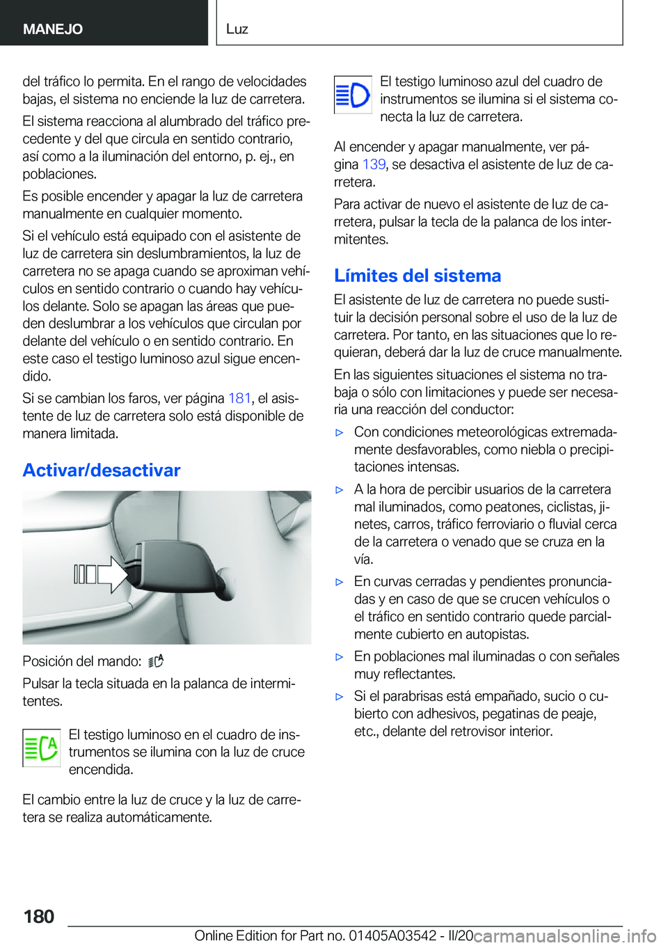 BMW X3 PLUG IN HYBRID 2020  Manuales de Empleo (in Spanish) �d�e�l��t�r�