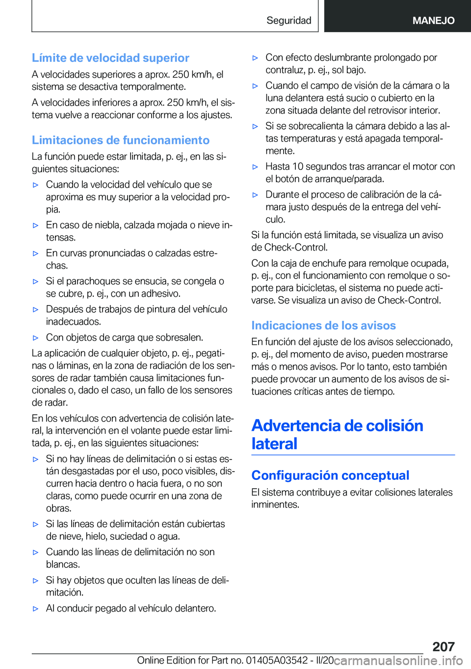 BMW X3 PLUG IN HYBRID 2020  Manuales de Empleo (in Spanish) �L�