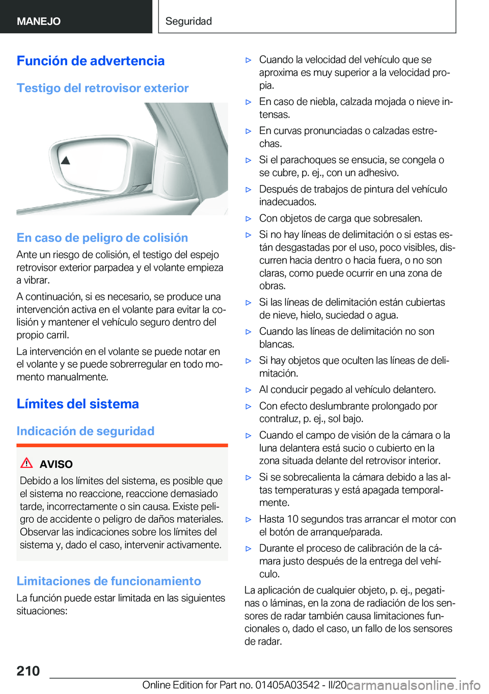 BMW X3 PLUG IN HYBRID 2020  Manuales de Empleo (in Spanish) �F�u�n�c�i�
