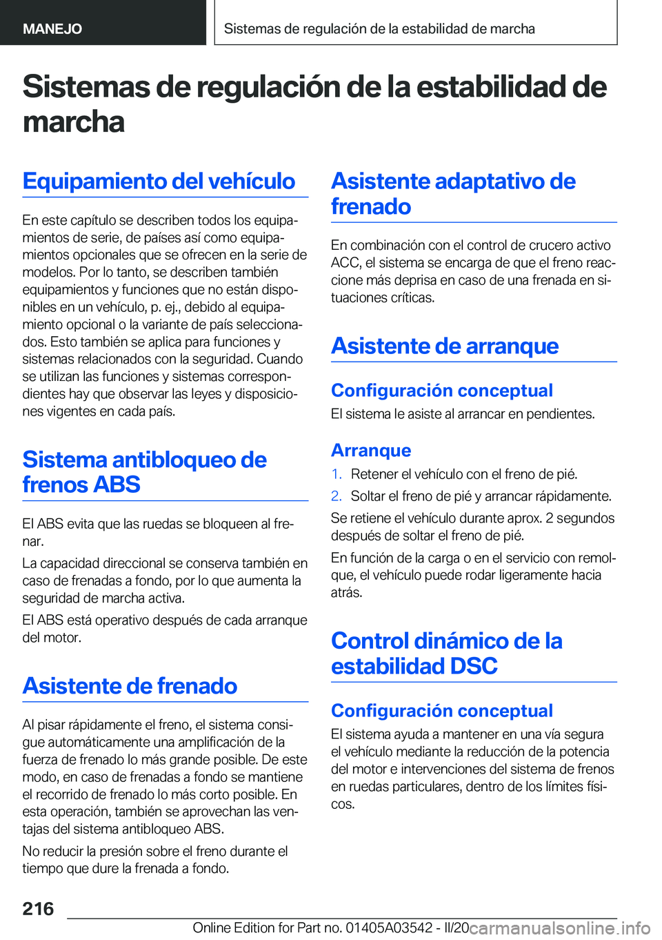 BMW X3 PLUG IN HYBRID 2020  Manuales de Empleo (in Spanish) �S�i�s�t�e�m�a�s��d�e��r�e�g�u�l�a�c�i�