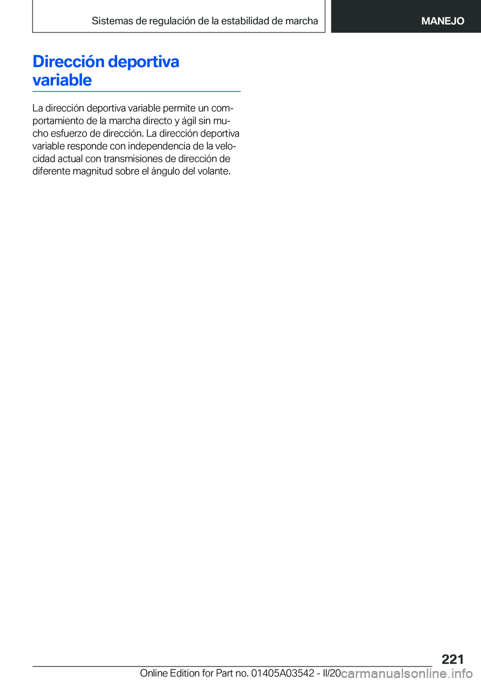 BMW X3 PLUG IN HYBRID 2020  Manuales de Empleo (in Spanish) �D�i�r�e�c�c�i�