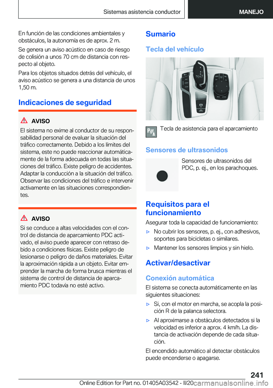 BMW X3 PLUG IN HYBRID 2020  Manuales de Empleo (in Spanish) �E�n��f�u�n�c�i�