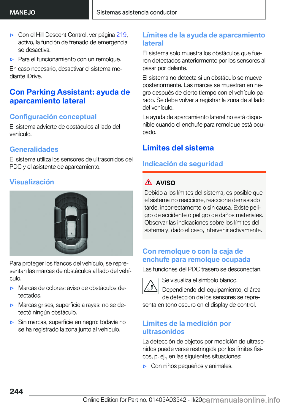 BMW X3 PLUG IN HYBRID 2020  Manuales de Empleo (in Spanish) x�C�o�n��e�l��H�i�l�l��D�e�s�c�e�n�t��C�o�n�t�r�o�l�,��v�e�r��p�