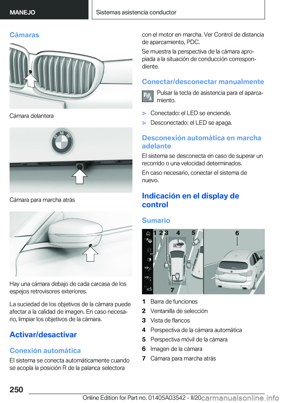 BMW X3 PLUG IN HYBRID 2020  Manuales de Empleo (in Spanish) �C�