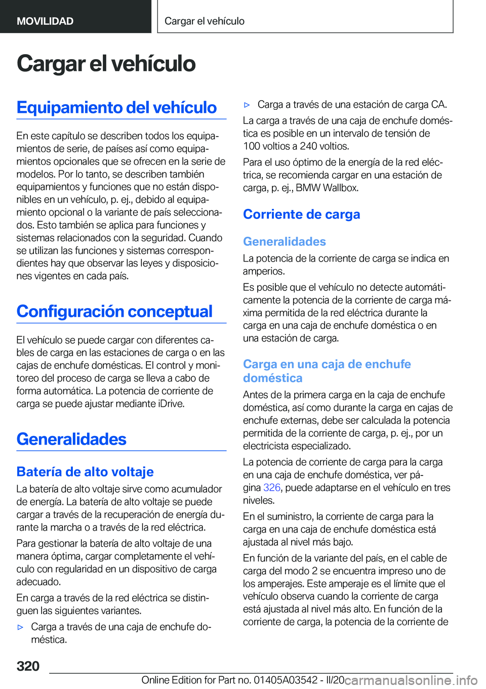 BMW X3 PLUG IN HYBRID 2020  Manuales de Empleo (in Spanish) �C�a�r�g�a�r��e�l��v�e�h�