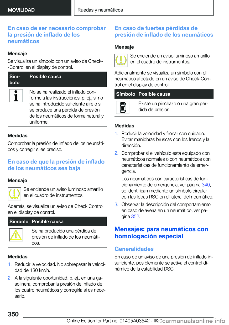 BMW X3 PLUG IN HYBRID 2020  Manuales de Empleo (in Spanish) �E�n��c�a�s�o��d�e��s�e�r��n�e�c�e�s�a�r�i�o��c�o�m�p�r�o�b�a�r
�l�a��p�r�e�s�i�