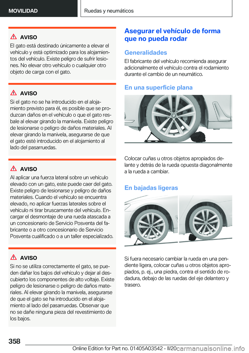 BMW X3 PLUG IN HYBRID 2020  Manuales de Empleo (in Spanish) �A�V�I�S�O
�E�l��g�a�t�o��e�s�t�
