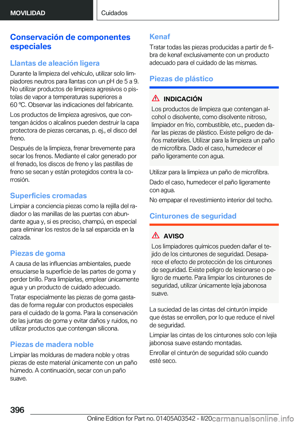 BMW X3 PLUG IN HYBRID 2020  Manuales de Empleo (in Spanish) �C�o�n�s�e�r�v�a�c�i�