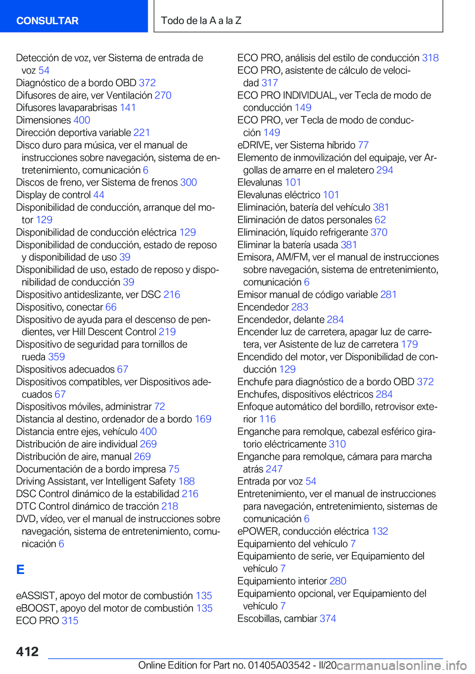 BMW X3 PLUG IN HYBRID 2020  Manuales de Empleo (in Spanish) �D�e�t�e�c�c�i�