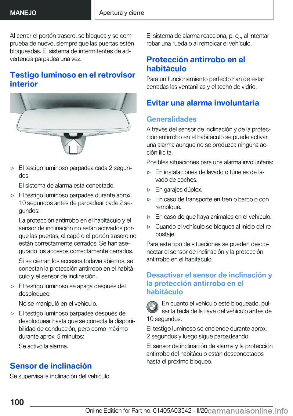 BMW X3 PLUG IN HYBRID 2020  Manuales de Empleo (in Spanish) �A�l��c�e�r�r�a�r��e�l��p�o�r�t�