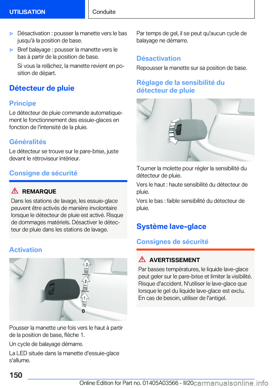 BMW X3 PLUG IN HYBRID 2020  Notices Demploi (in French) 'x�D�é�s�a�c�t�i�v�a�t�i�o�n��:��p�o�u�s�s�e�r��l�a��m�a�n�e�t�t�e��v�e�r�s��l�e��b�a�s�j�u�s�q�u�'�