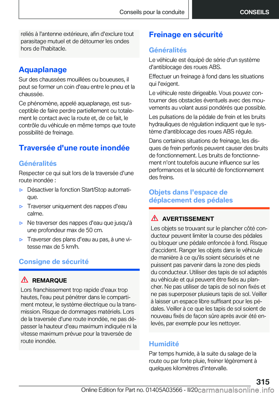 BMW X3 PLUG IN HYBRID 2020  Notices Demploi (in French) �r�e�l�i�é�s��