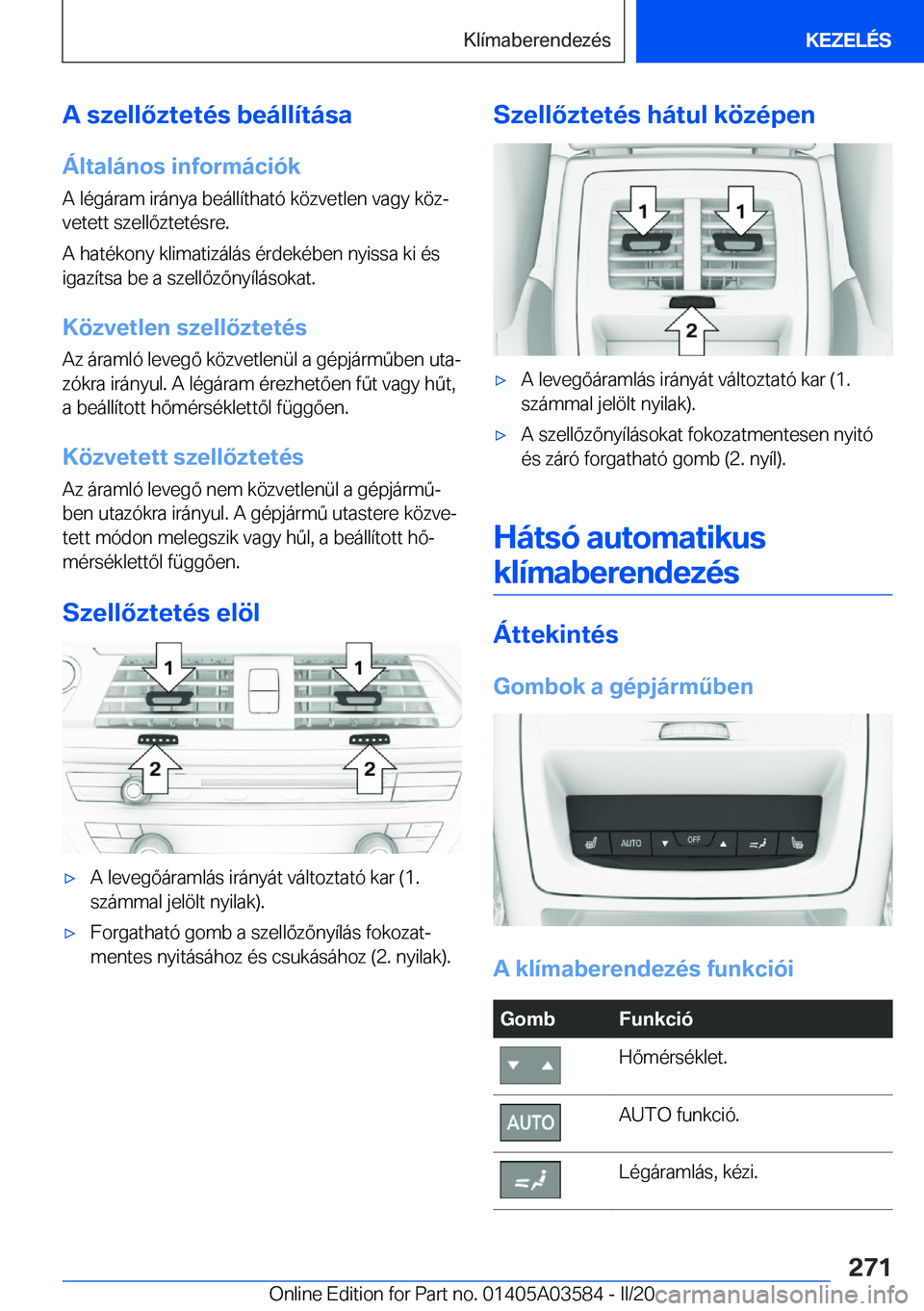 BMW X3 PLUG IN HYBRID 2020  Kezelési útmutató (in Hungarian) �A��s�z�e�l�l�
