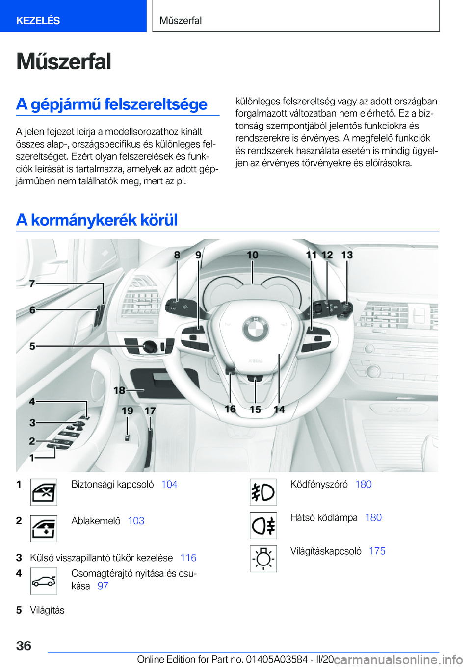 BMW X3 PLUG IN HYBRID 2020  Kezelési útmutató (in Hungarian) �M2�s�z�e�r�f�a�l�A��g�