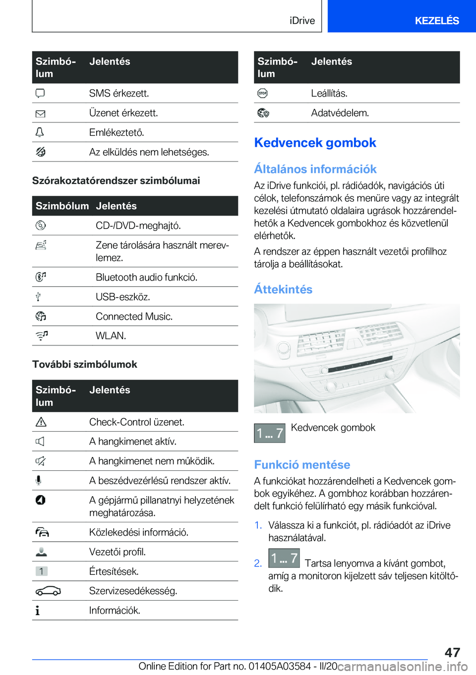 BMW X3 PLUG IN HYBRID 2020  Kezelési útmutató (in Hungarian) �S�z�i�m�b�
