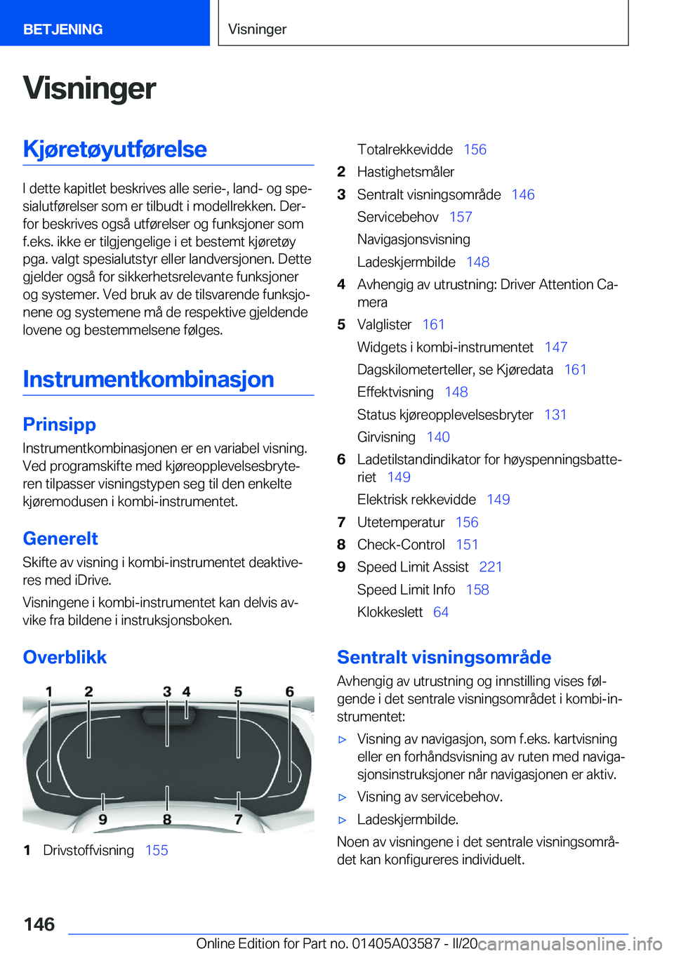 BMW X3 PLUG IN HYBRID 2020  InstruksjonsbØker (in Norwegian) �V�i�s�n�i�n�g�e�r�K�j�