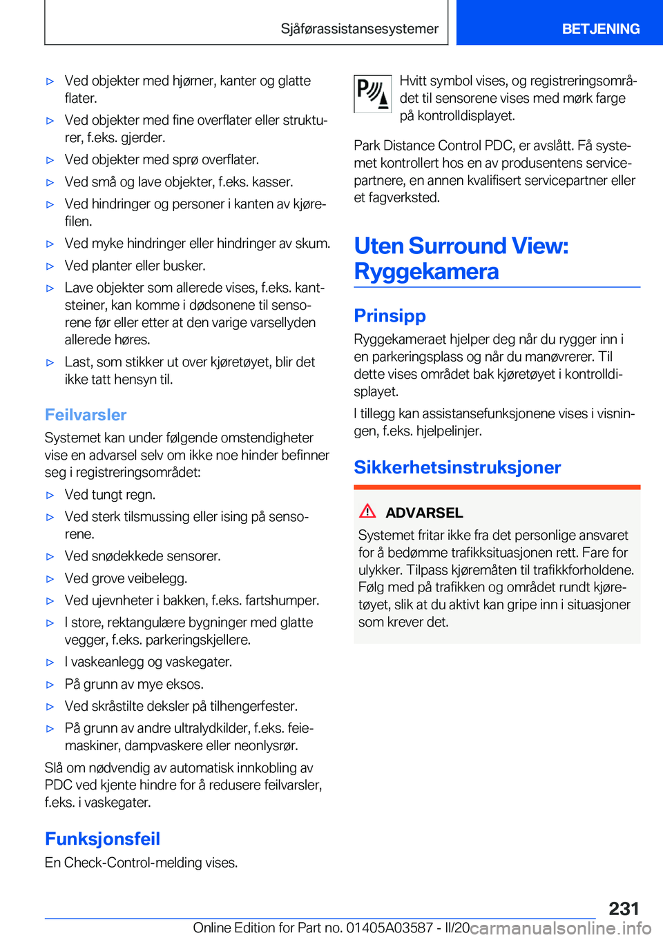 BMW X3 PLUG IN HYBRID 2020  InstruksjonsbØker (in Norwegian) 'x�V�e�d��o�b�j�e�k�t�e�r��m�e�d��h�j�