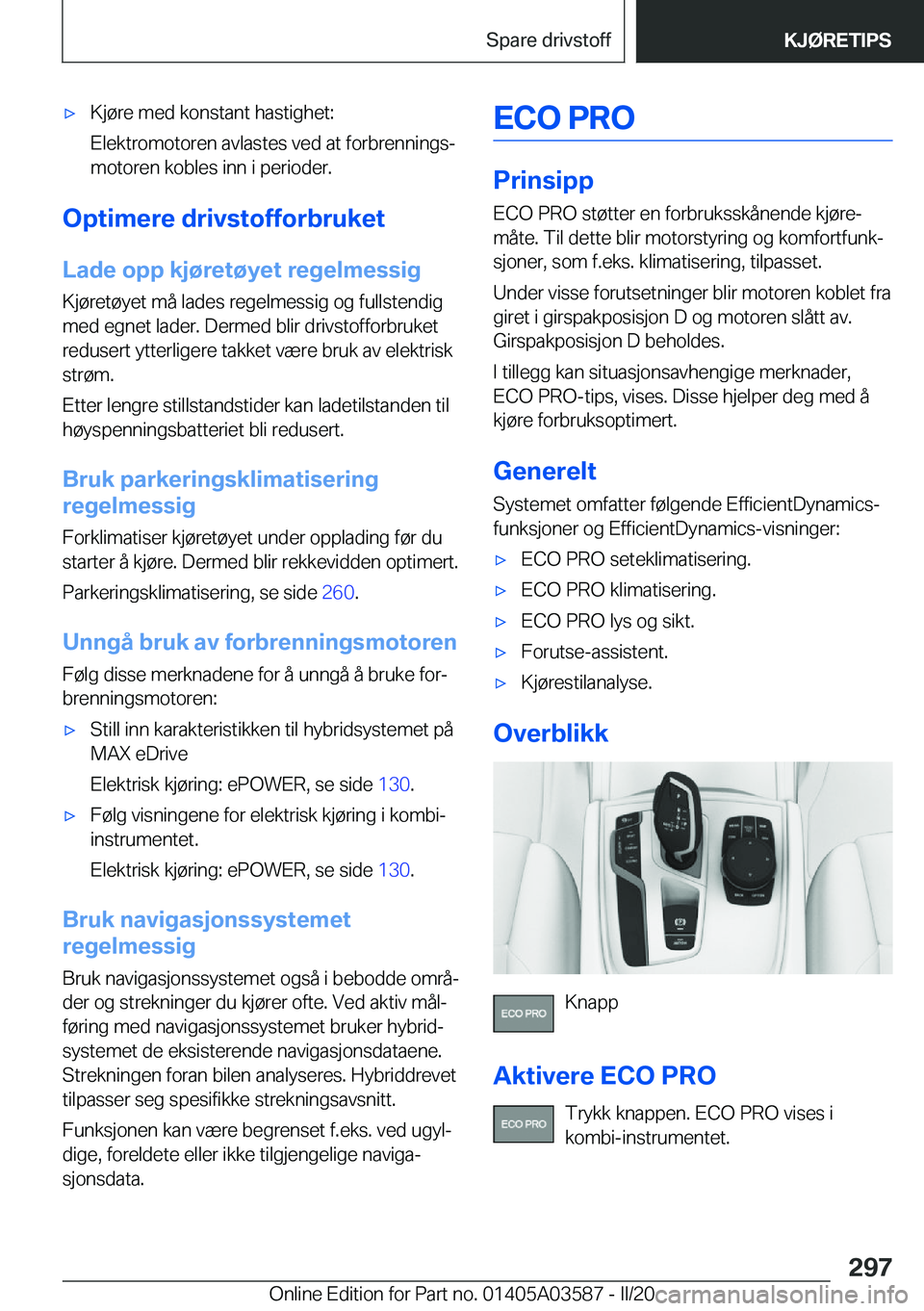 BMW X3 PLUG IN HYBRID 2020  InstruksjonsbØker (in Norwegian) 'x�K�j�