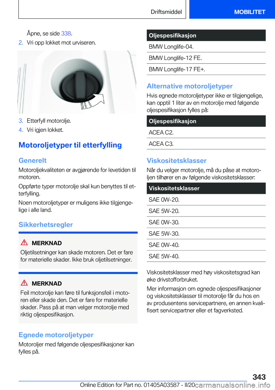 BMW X3 PLUG IN HYBRID 2020  InstruksjonsbØker (in Norwegian) �