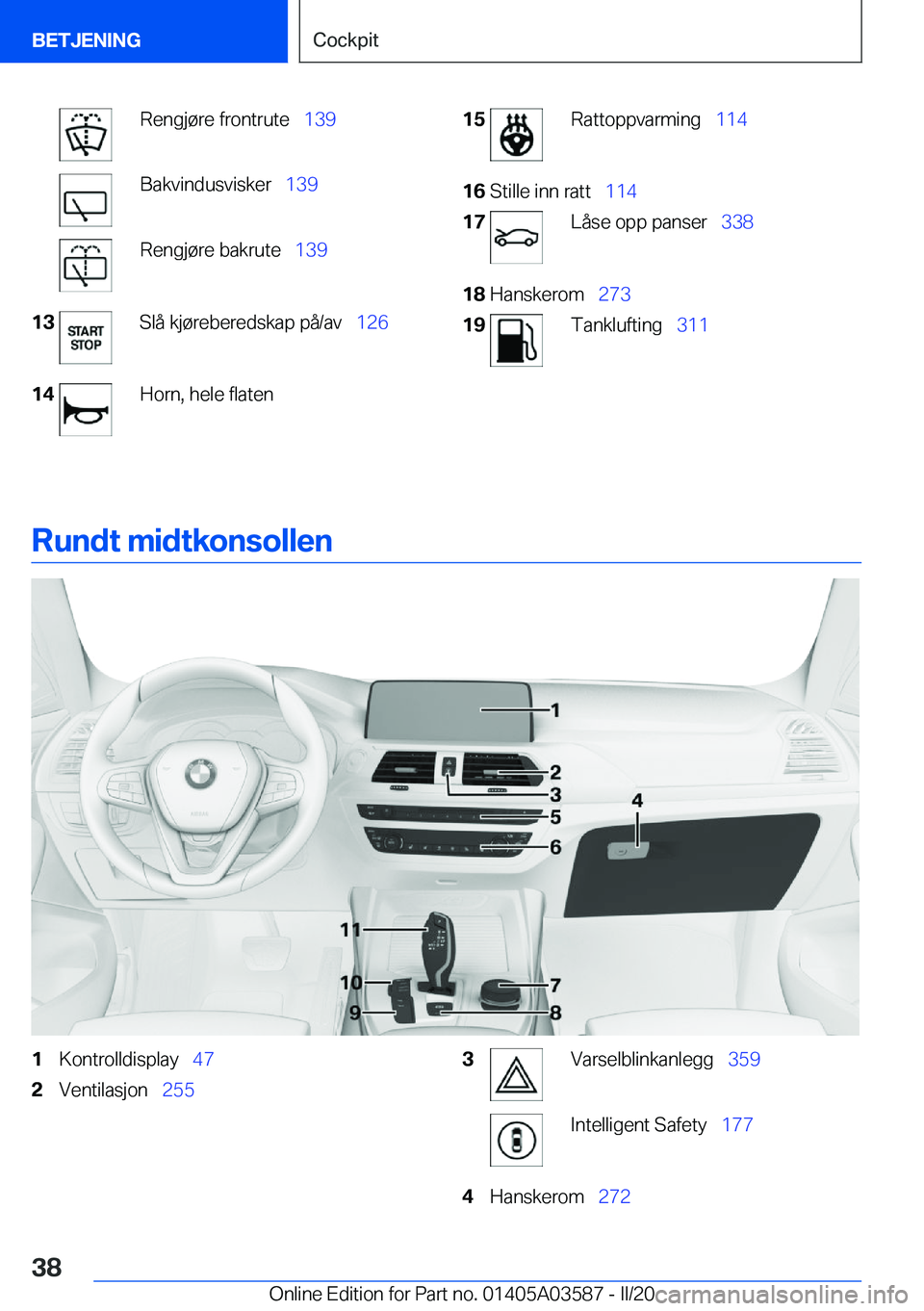 BMW X3 PLUG IN HYBRID 2020  InstruksjonsbØker (in Norwegian) �R�e�n�g�j�