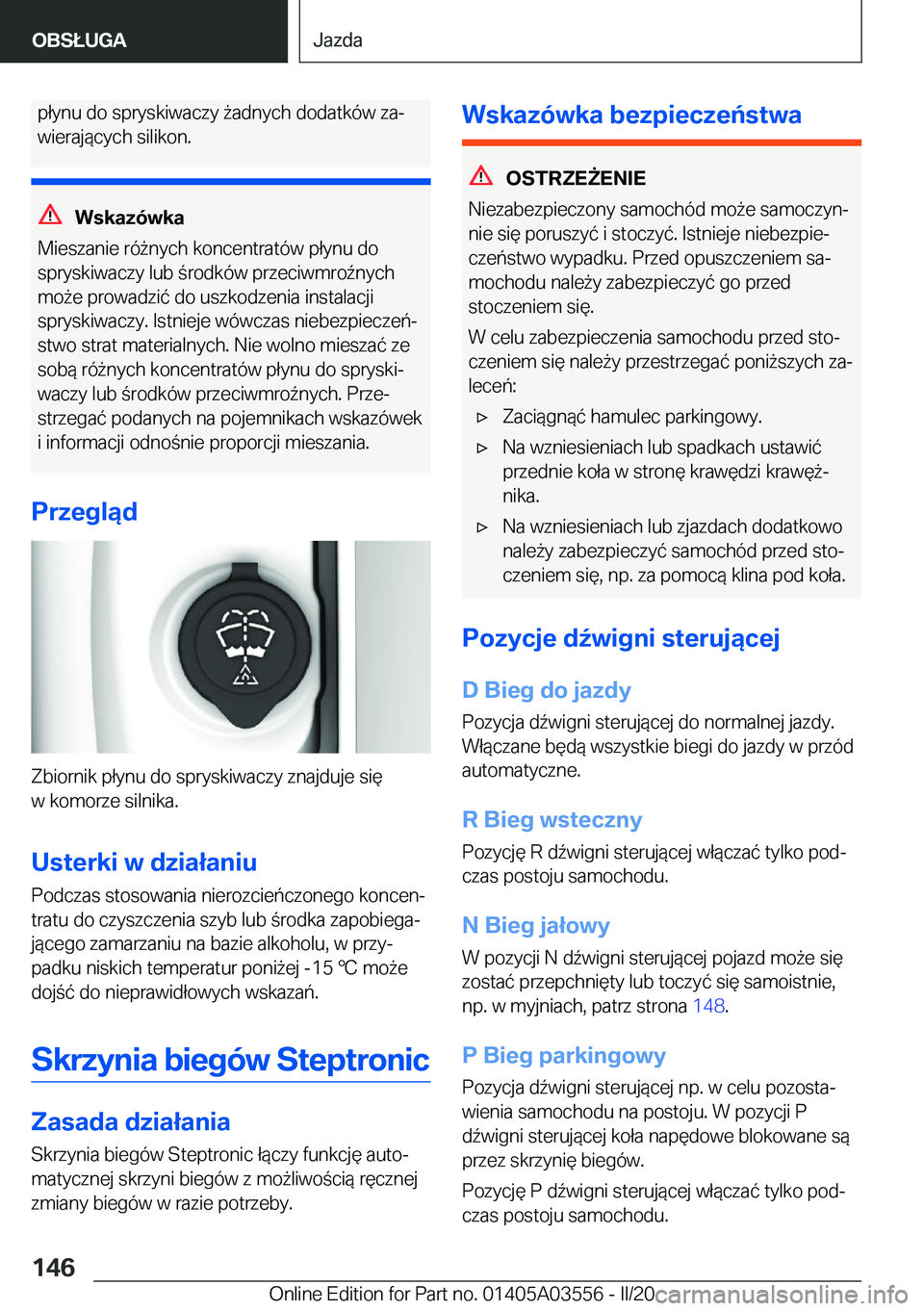 BMW X3 PLUG IN HYBRID 2020  Instrukcja obsługi (in Polish) �p�ł�y�n�u��d�o��s�p�r�y�s�k�i�w�a�c�z�y�9�a�d�n�y�c�h��d�o�d�a�t�k�