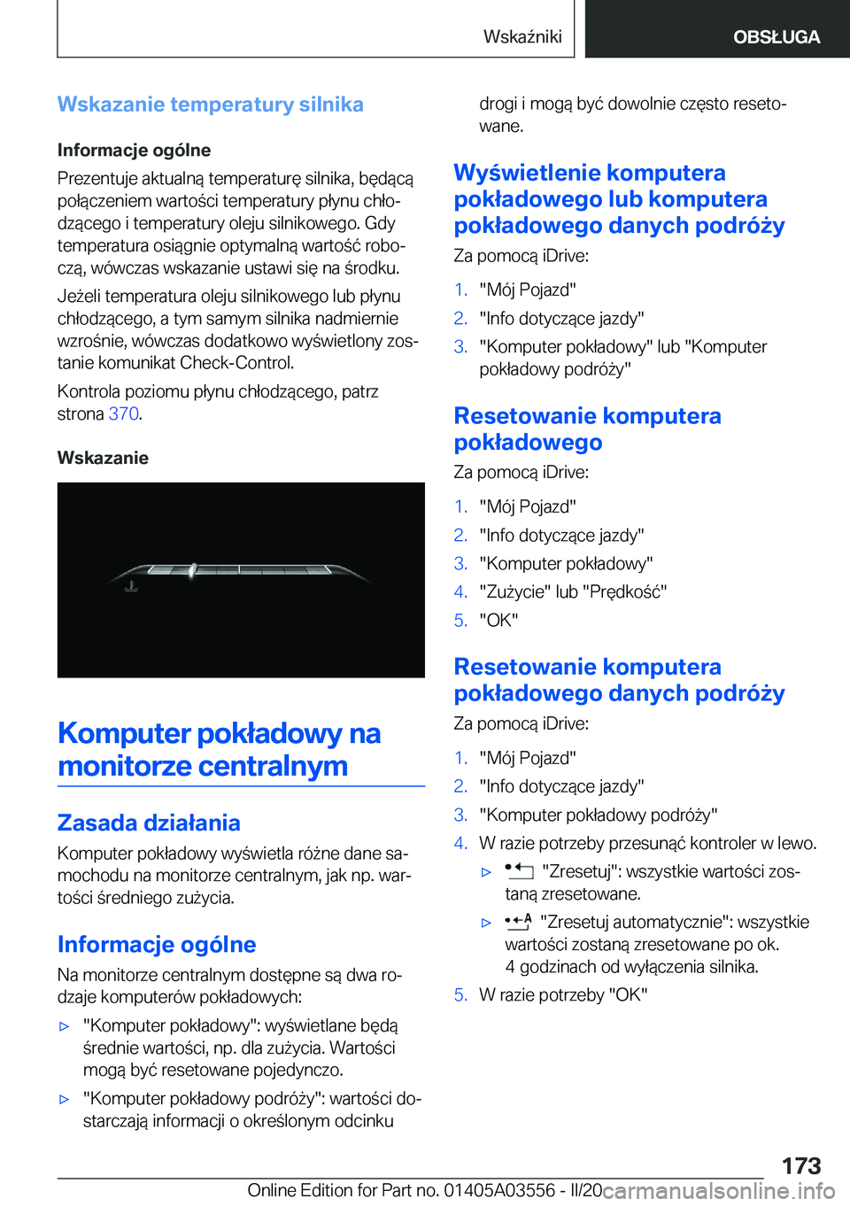BMW X3 PLUG IN HYBRID 2020  Instrukcja obsługi (in Polish) �W�s�k�a�z�a�n�i�e��t�e�m�p�e�r�a�t�u�r�y��s�i�l�n�i�k�a�I�n�f�o�r�m�a�c�j�e��o�g�