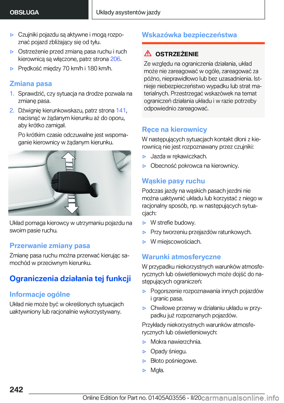 BMW X3 PLUG IN HYBRID 2020  Instrukcja obsługi (in Polish) 'x�C�z�u�j�n�i�k�i��p�o�j�a�z�d�u��s�