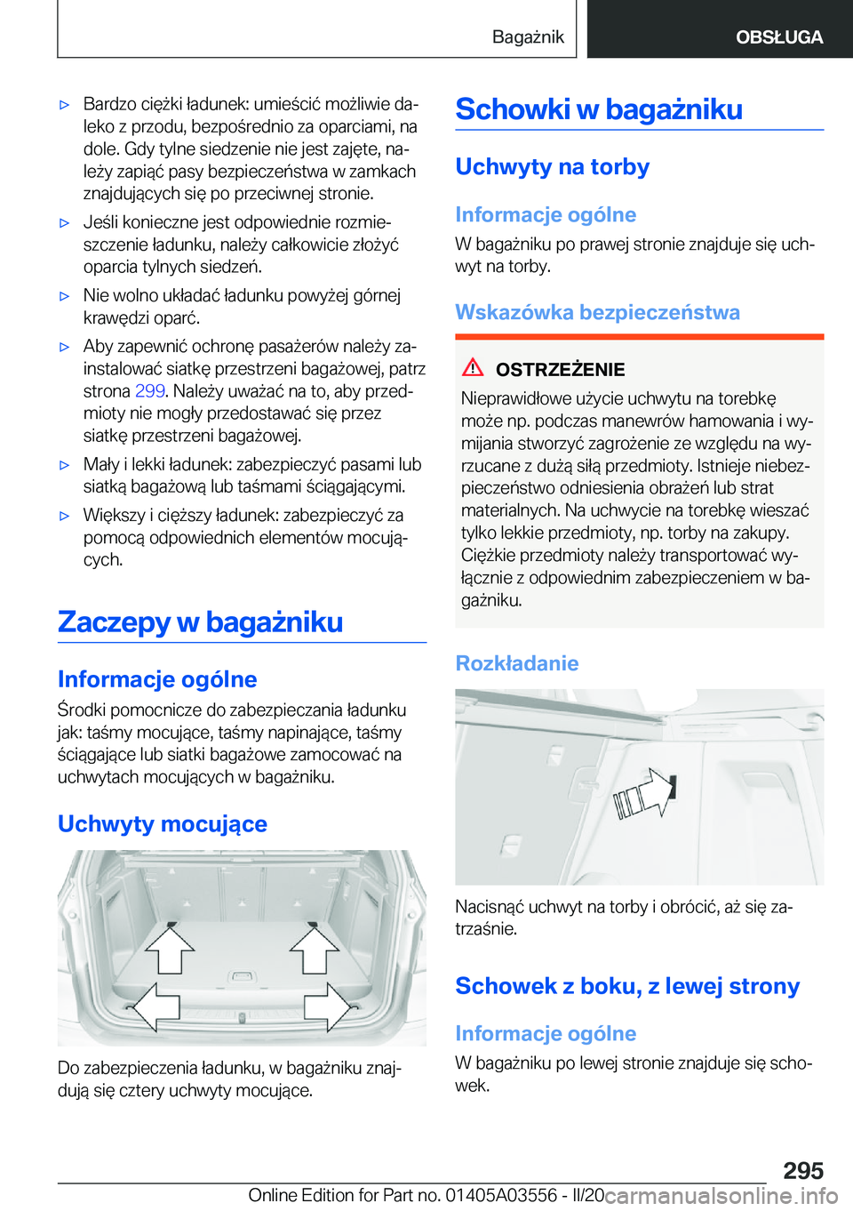 BMW X3 PLUG IN HYBRID 2020  Instrukcja obsługi (in Polish) 'x�B�a�r�d�z�o��c�i�