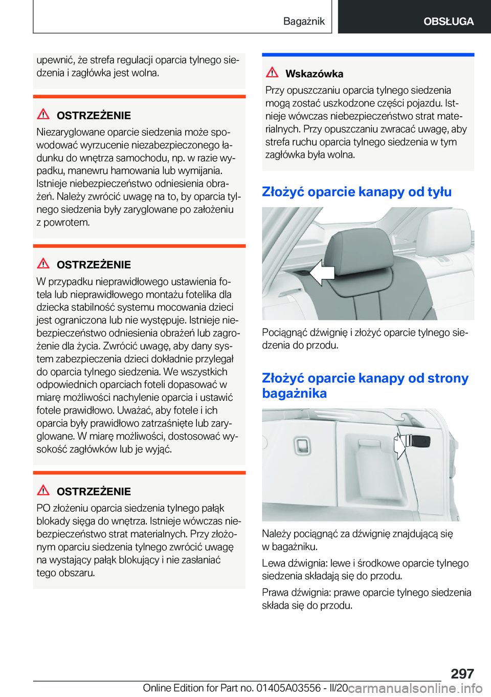 BMW X3 PLUG IN HYBRID 2020  Instrukcja obsługi (in Polish) �u�p�e�w�n�i�
