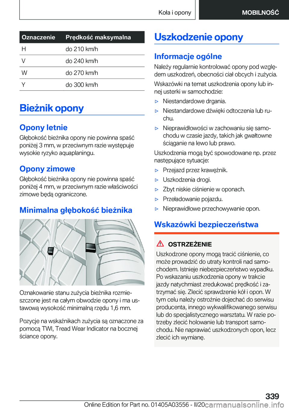BMW X3 PLUG IN HYBRID 2020  Instrukcja obsługi (in Polish) �O�z�n�a�c�z�e�n�i�e�P�r�