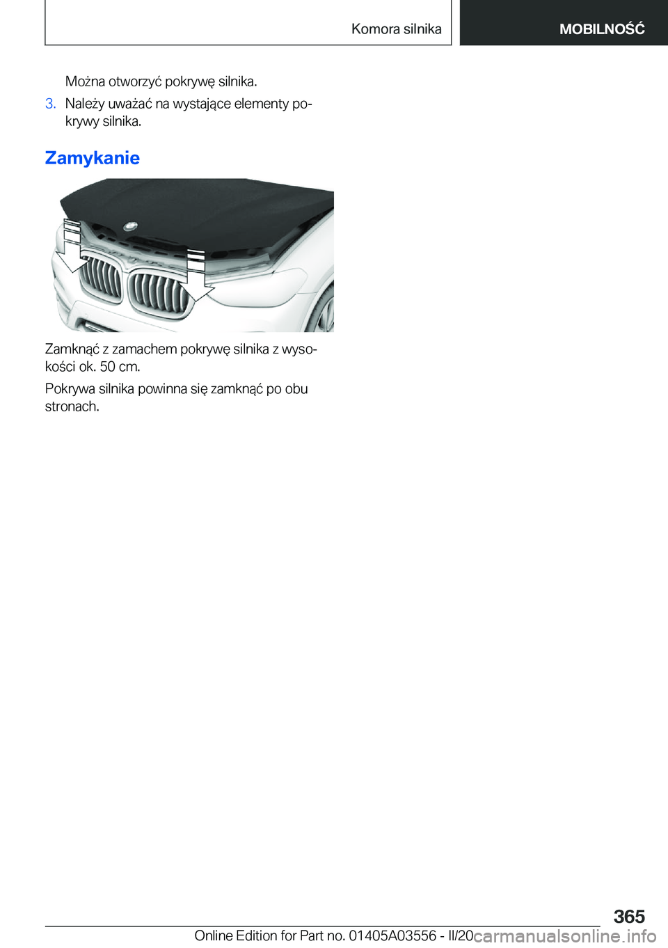 BMW X3 PLUG IN HYBRID 2020  Instrukcja obsługi (in Polish) �M�o9�n�a��o�t�w�o�r�z�y�