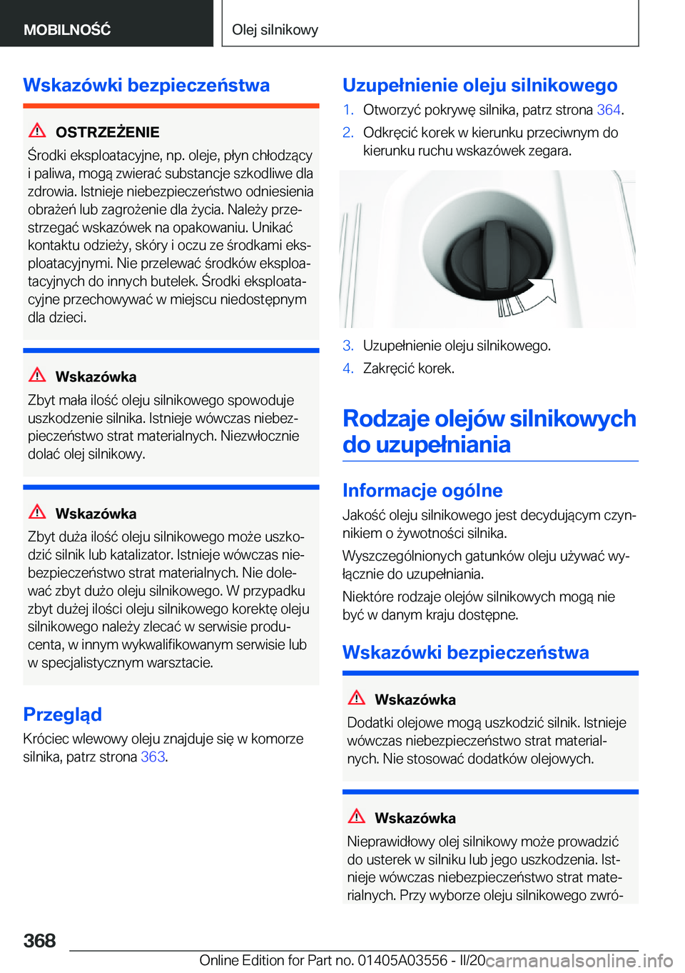 BMW X3 PLUG IN HYBRID 2020  Instrukcja obsługi (in Polish) �W�s�k�a�z�