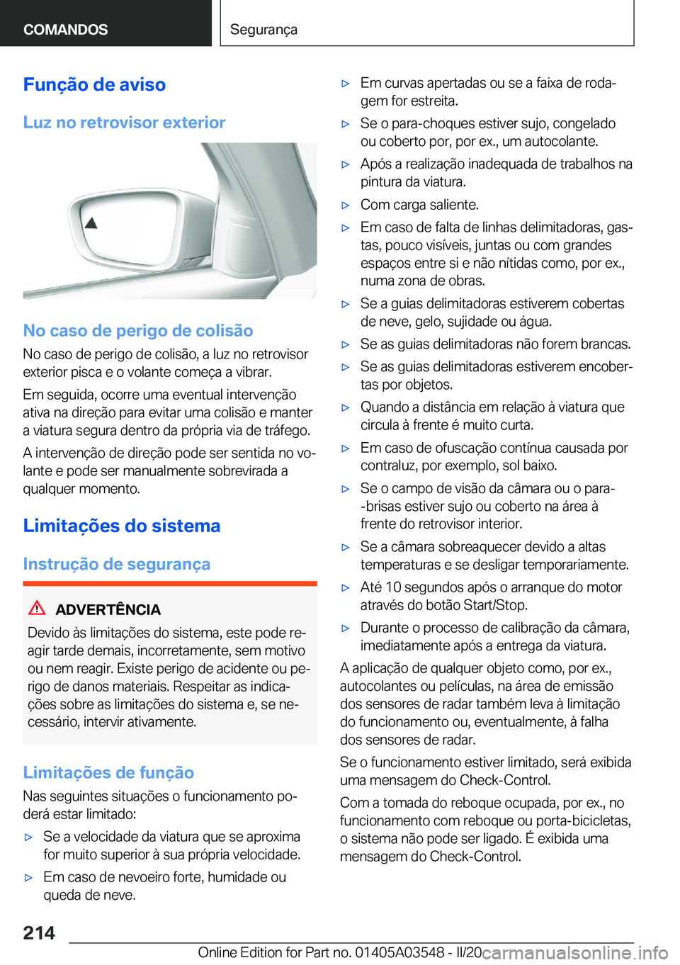 BMW X3 PLUG IN HYBRID 2020  Manual do condutor (in Portuguese) �F�u�n�