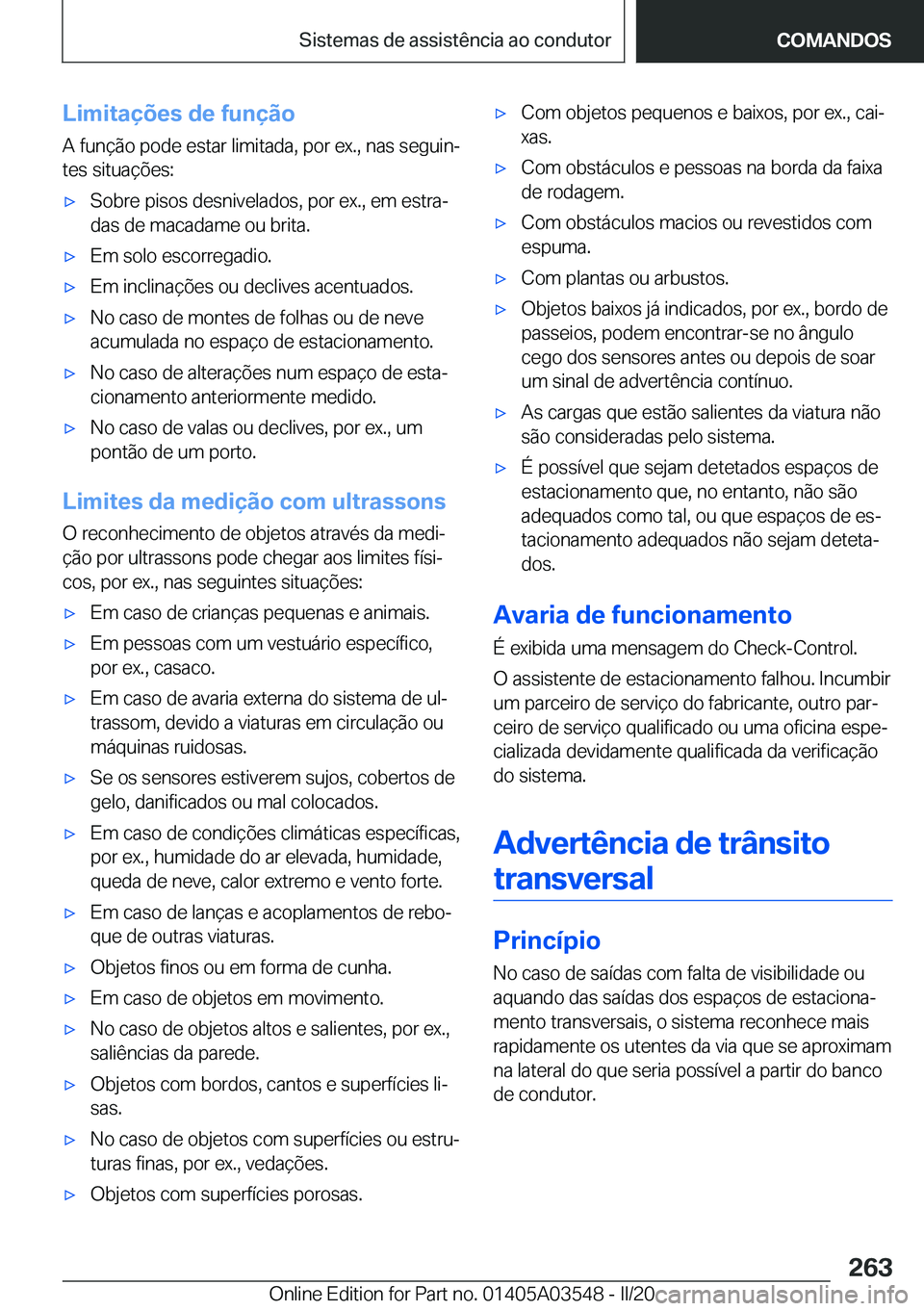 BMW X3 PLUG IN HYBRID 2020  Manual do condutor (in Portuguese) �L�i�m�i�t�a�