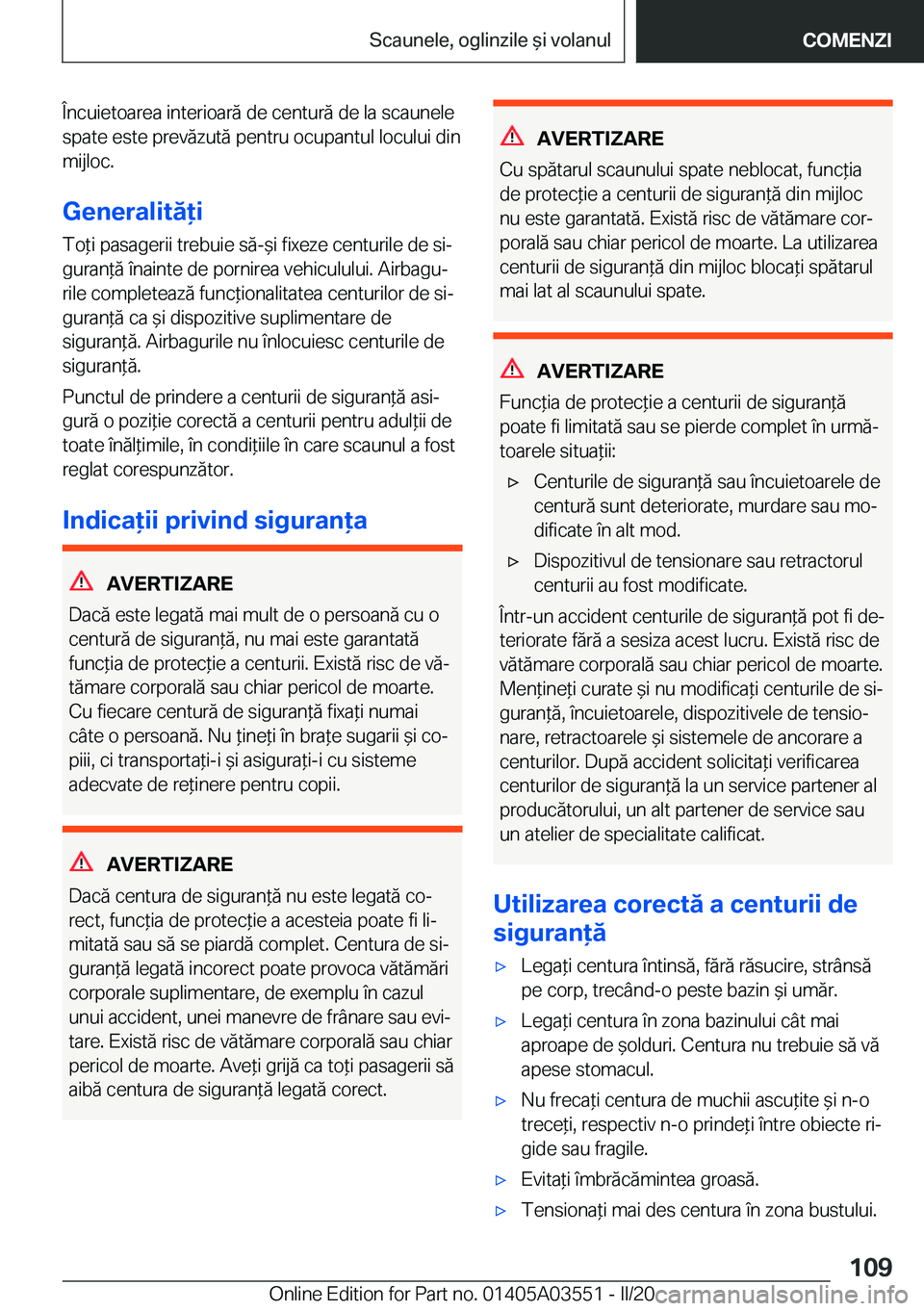 BMW X3 PLUG IN HYBRID 2020  Ghiduri De Utilizare (in Romanian) �