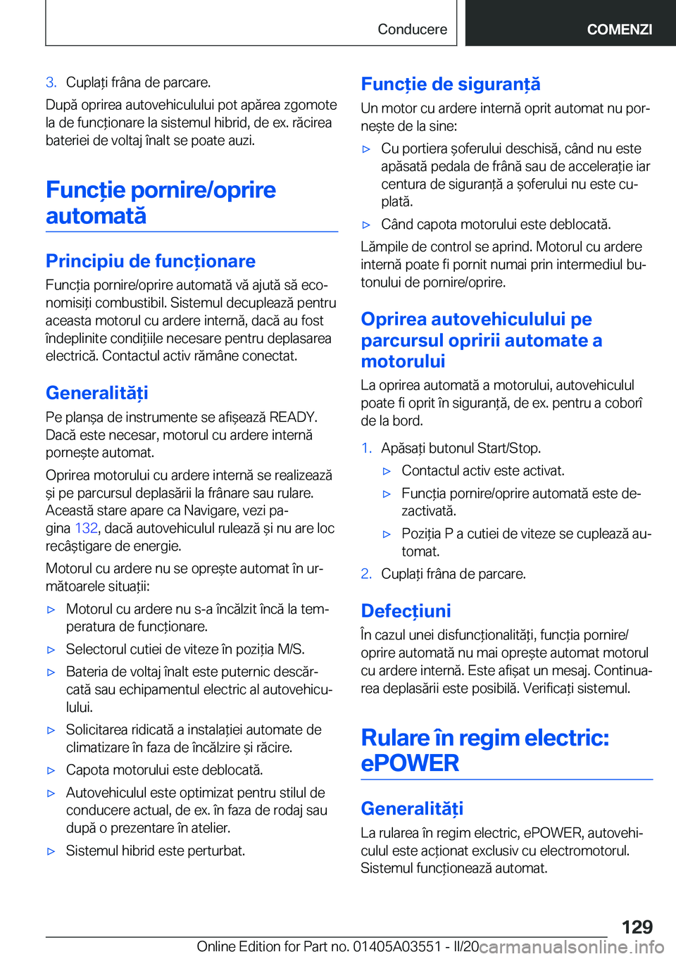 BMW X3 PLUG IN HYBRID 2020  Ghiduri De Utilizare (in Romanian) �3�.�C�u�p�l�a*�i��f�r�