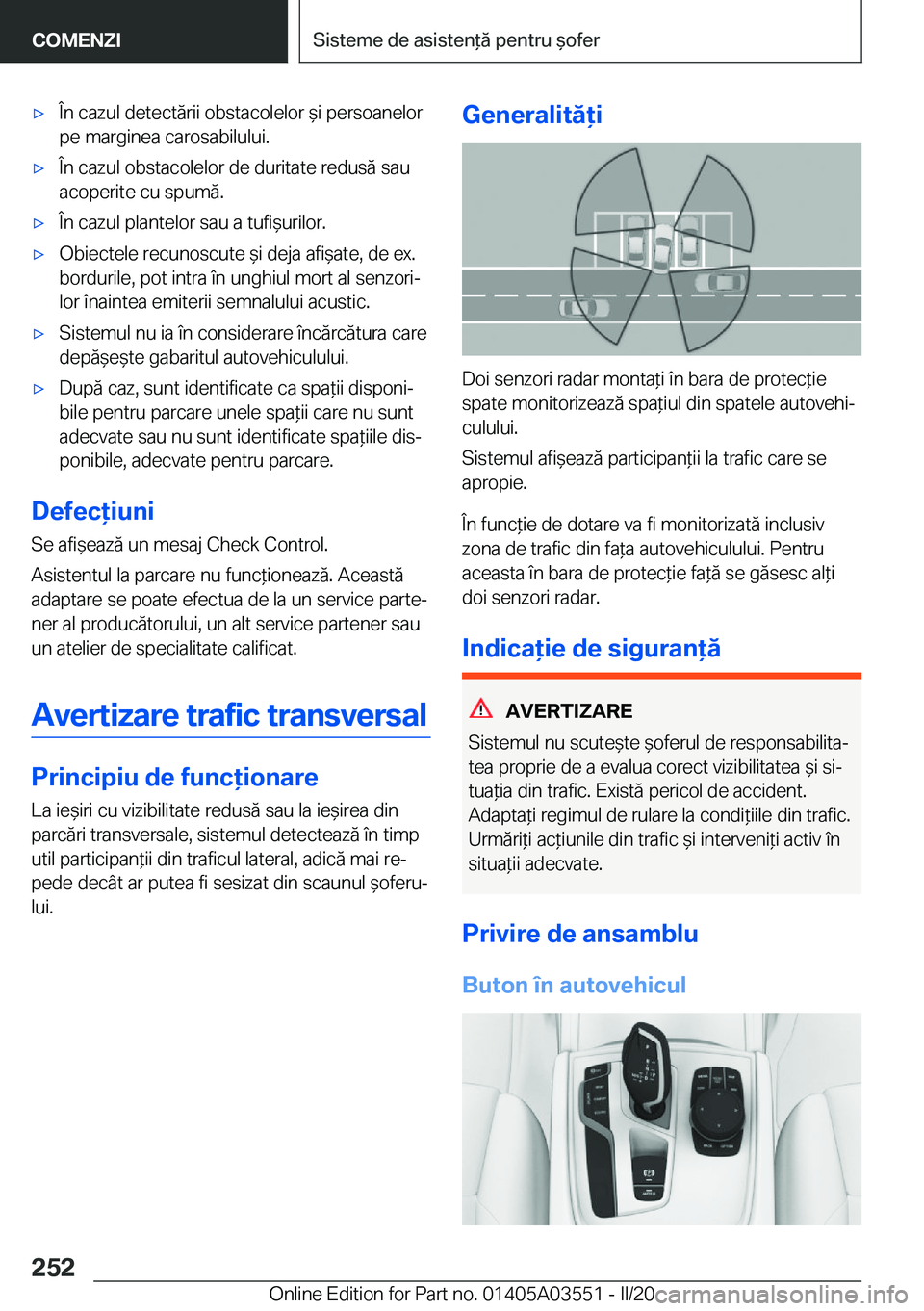 BMW X3 PLUG IN HYBRID 2020  Ghiduri De Utilizare (in Romanian) 'x�